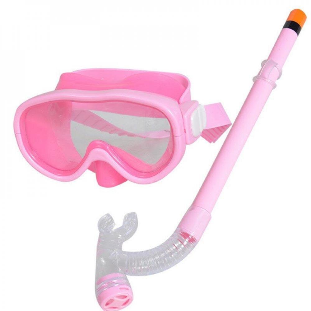 Spdoo Kids Children Underwater Scubas Diving Mask and Snorkel Anti-Fog Goggles Glasses Diving Swimming Simple Breath Tube Set