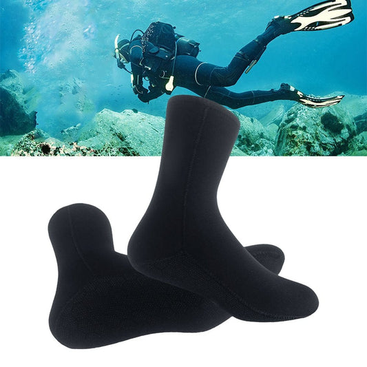 YFMHA 5Mm Neoprene Diving Socks Women Men Non-Slip Snorkeling Surfing Socks (L)
